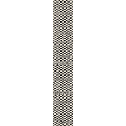 Metro Checkered Black & White Rug