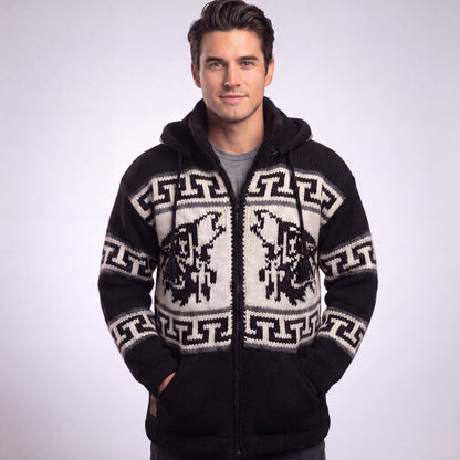 OLDTRIBES™ Lunar Wolf Wool Jacket