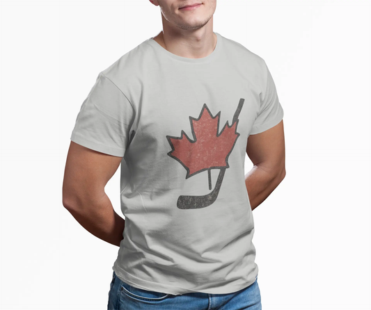 Maple Leaf Hockey Stick T-Shirt – Canadian Pride Shirt