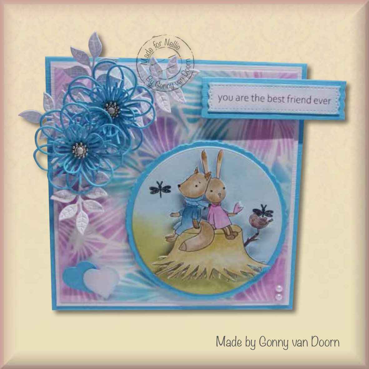 Nellie's Choice Clear Stamp Forest Friends-Friends Forever