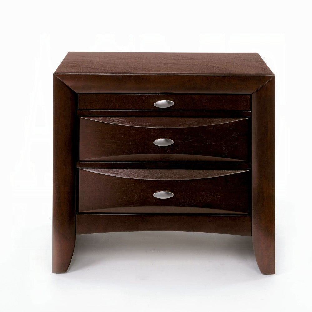 Neend Storage Nightstand - Espresso