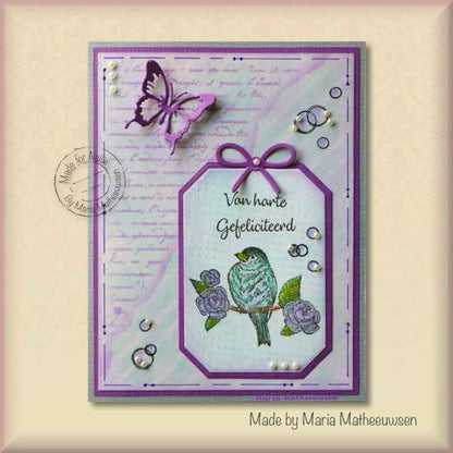 Garden Birds 6 - Die and Clear Stamp