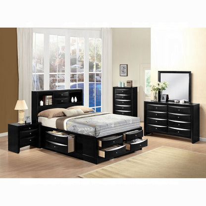 Neend Storage Nightstand - Black