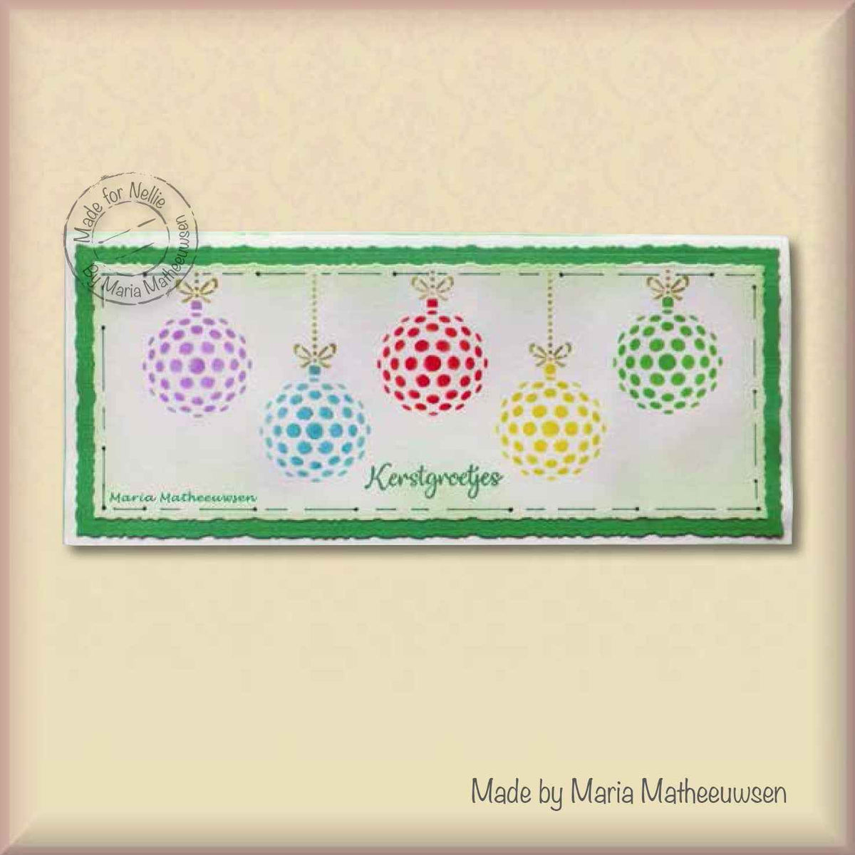 Nellie's Choice Mixed Media Stencil - Slim Line - Christmas Baubles