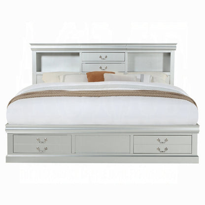 Storea Multi Drawer Storage Platform Bed - White Platinum