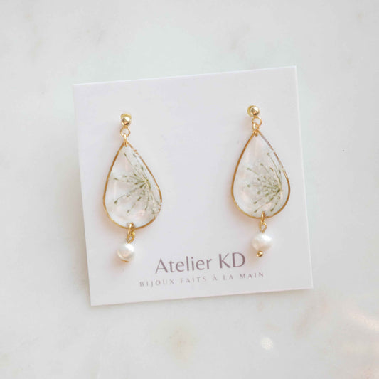 Boucles d'oreilles Perla - goutte (moyen)