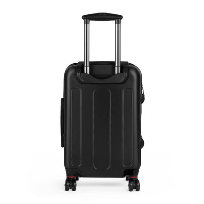 Neon Heart Suitcase - Bright Pink & Yellow LED-Look Carry-On Travel Luggage