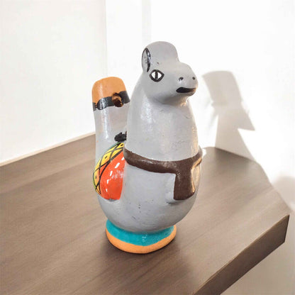 Painted Lama Water Bird Whistle