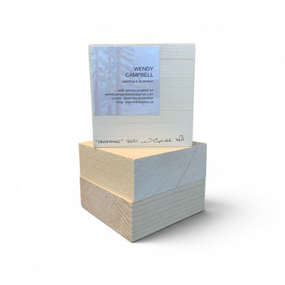 Print on Wood Block - Kingfisher