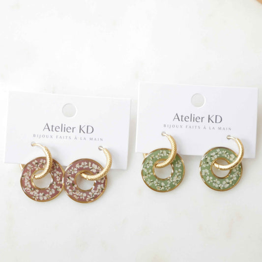 Boucles d'oreilles Dona (moyen 20mm) - Édition spéciale automne 2025