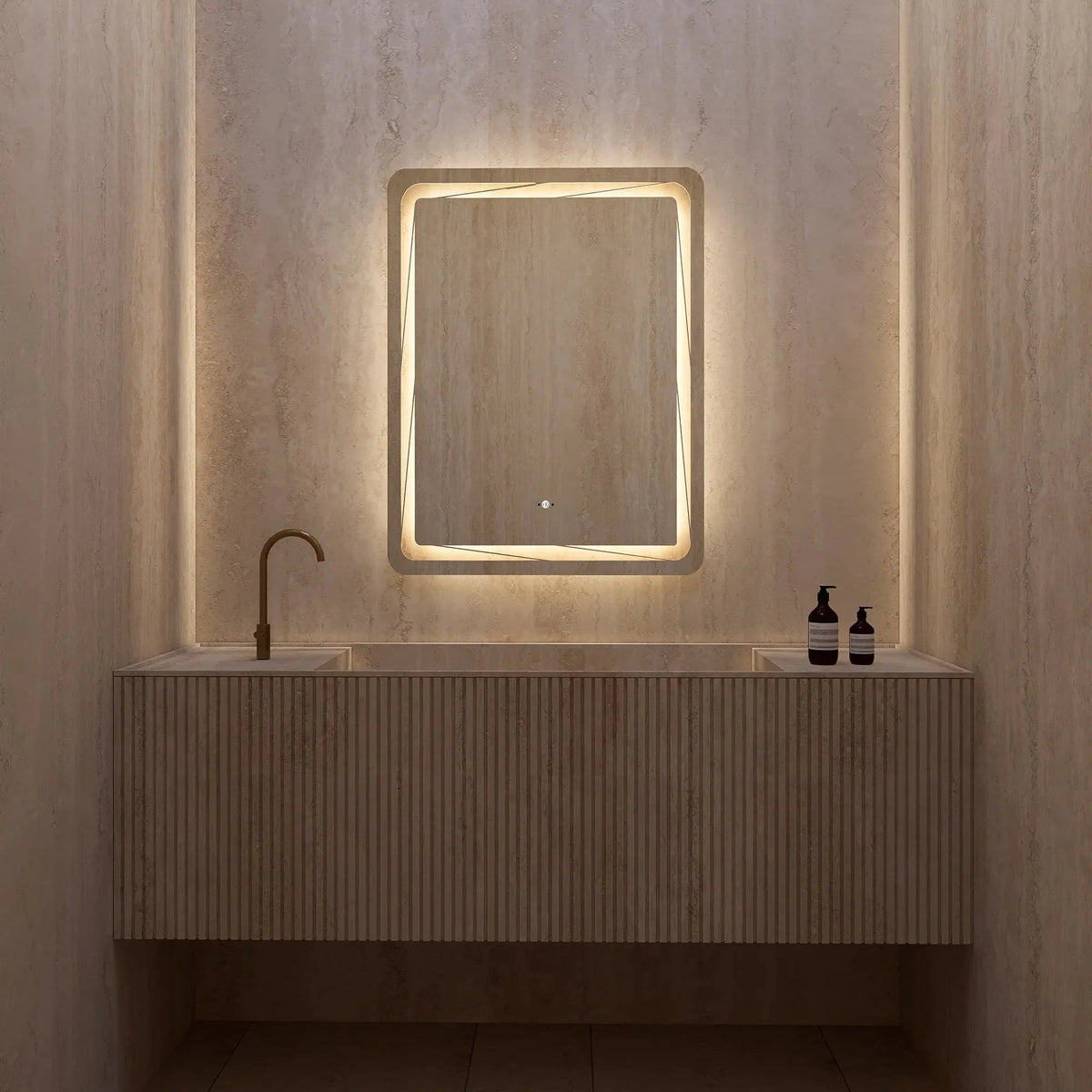 28"x36" / 32"x38" LED Bathroom Mirror, Anti-Fog, CRI 90+, Dimmable