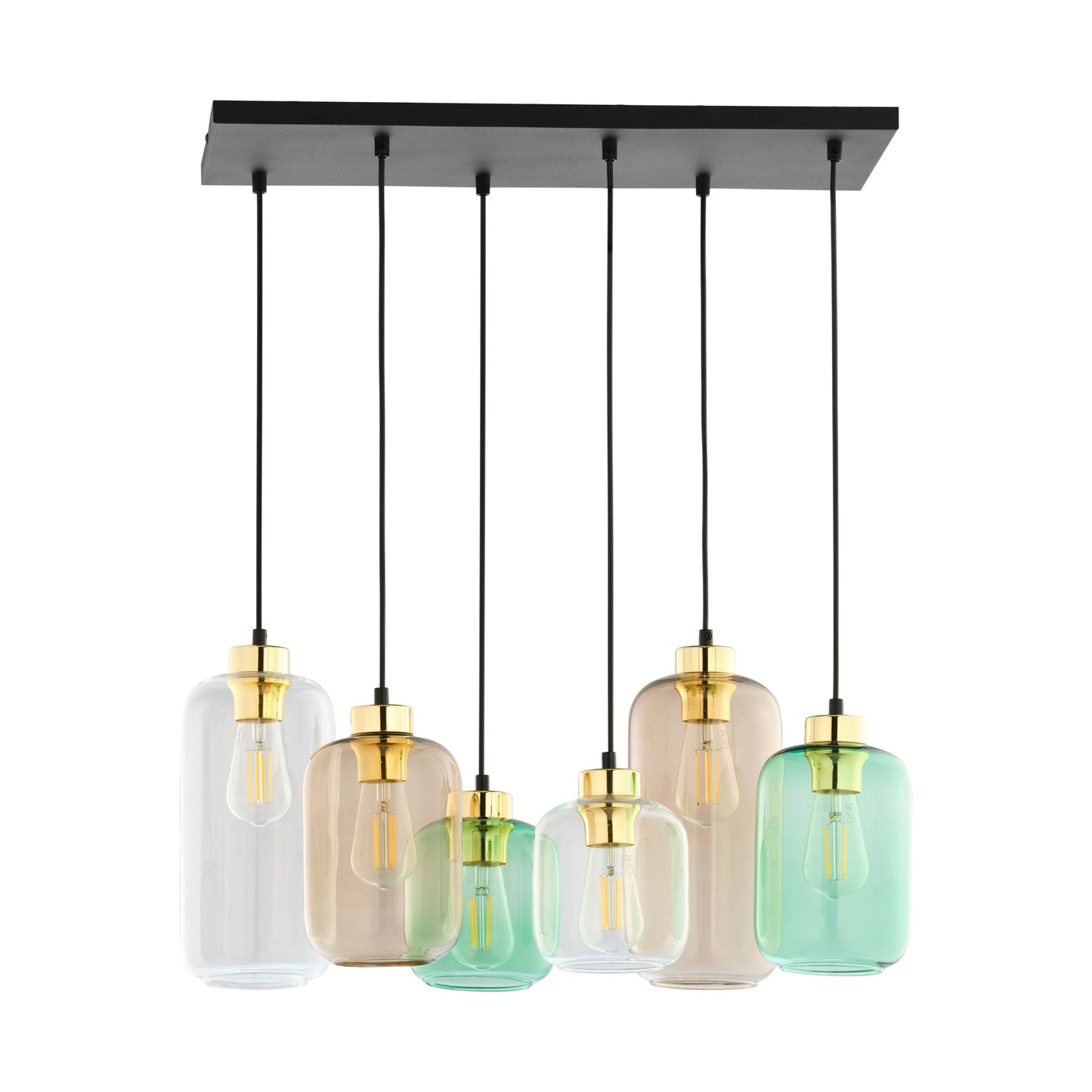 MARCO Mid-Century Modern 6-Light Pendant for Dining Room & Open Spaces