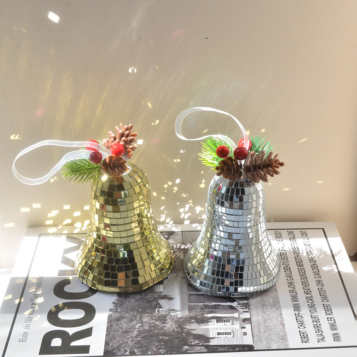 Fashionable Retro Christmas Bell Ornament