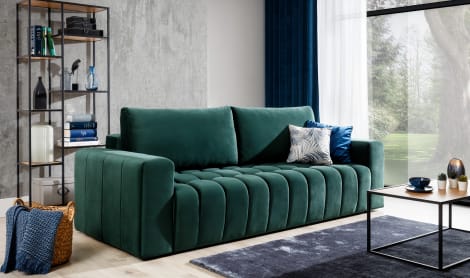 Lazaro Condo Style 3 Seater Storage Sleeper Sofa - Multiple Colors Available