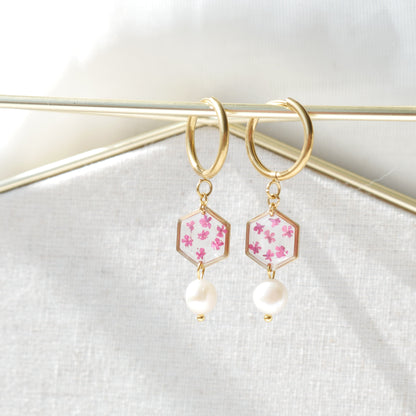 Boucles d'oreilles Perla - Lola (medium) petit hexa