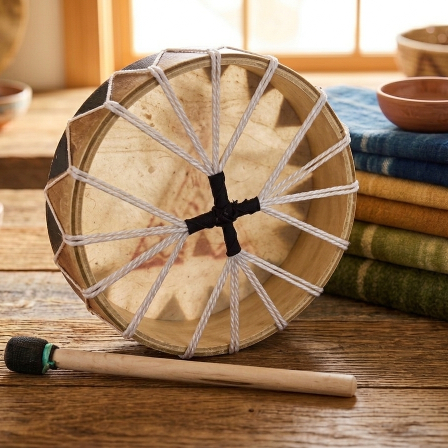 Wolf 8” Hand Drum
