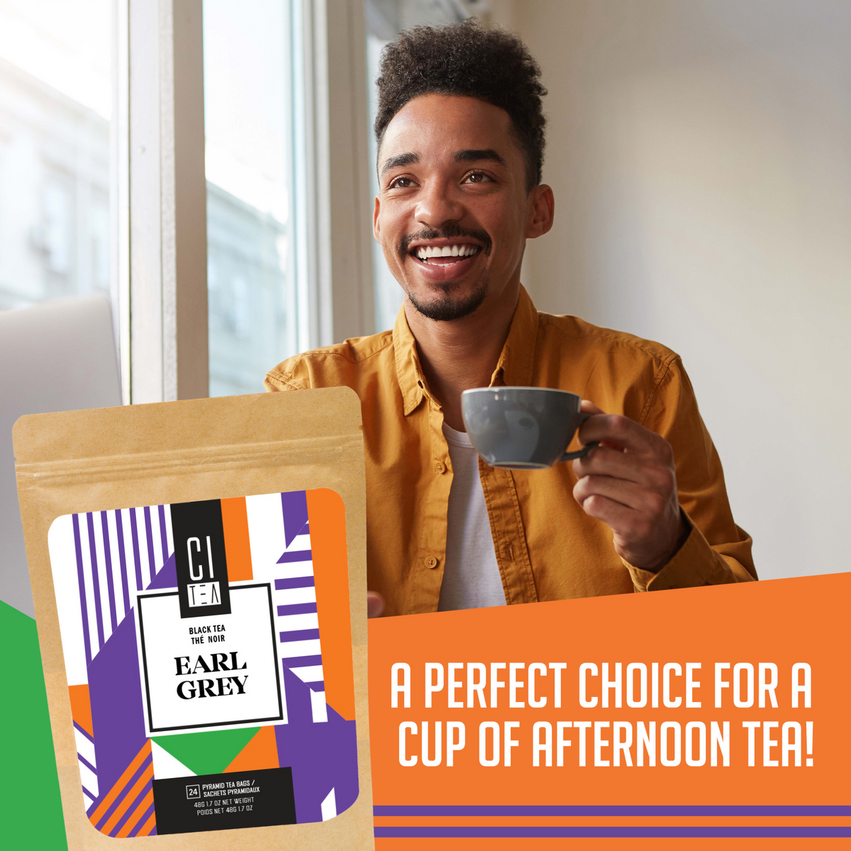 Earl Grey Black Tea Pyramid Tea Bags