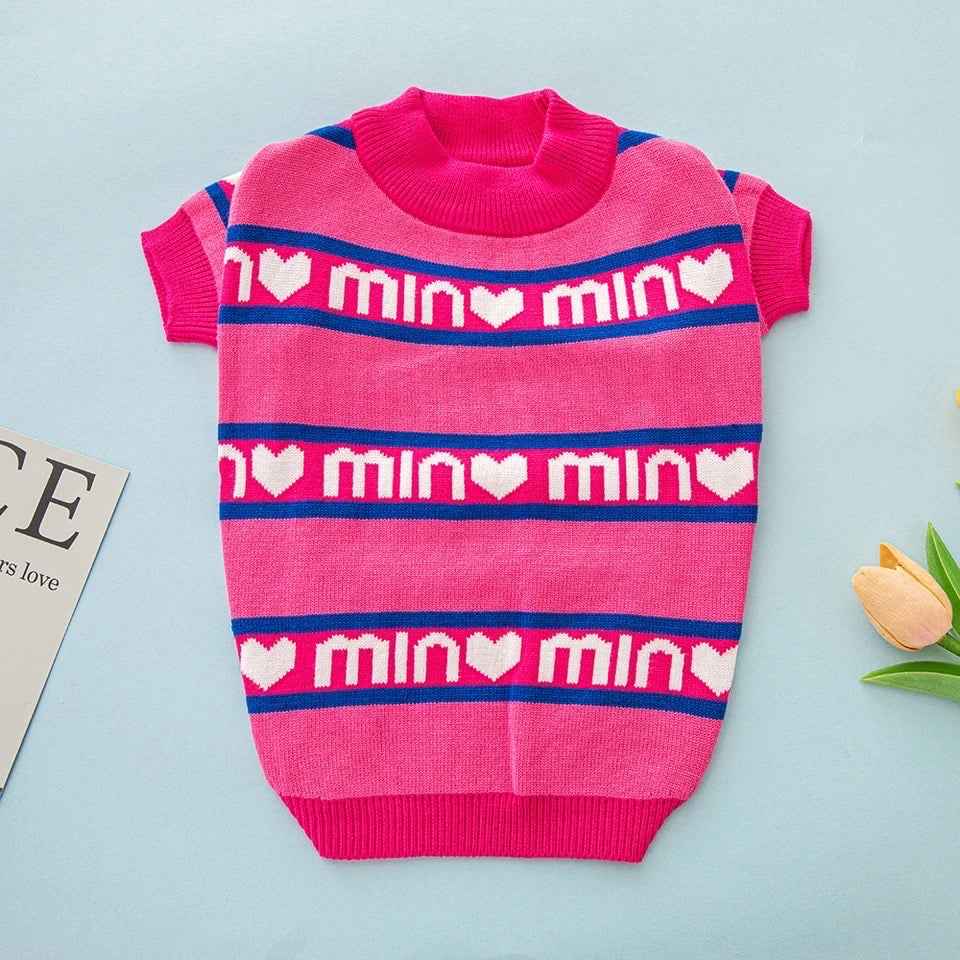 Min Min Dog Sweater – Cozy Knit Outfit for Dogs