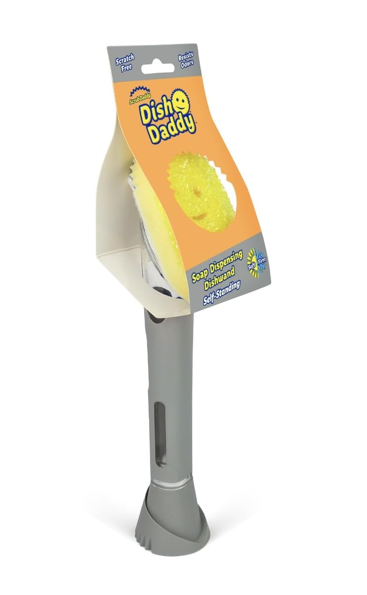 Scrub Daddy Self- Standing Soap Dispensing Dishwand, Silver 🍁 All In One Marketplace Canada