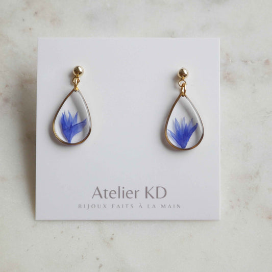 Boucles d'oreilles Blu - goutte (médium)