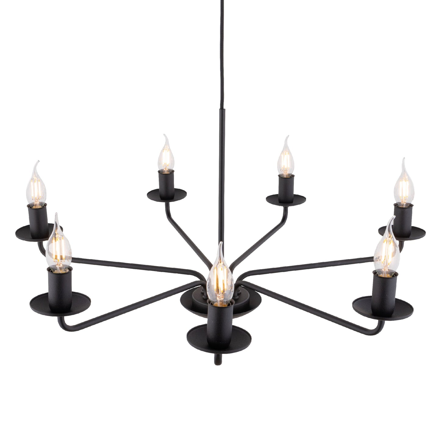 LIMAL Vintage Candle Chandelier Pendant Light for Dining Room, Living Room & Entryway