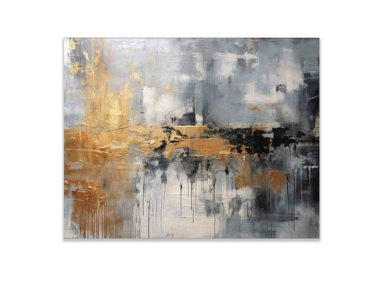 Wandkunst – Abstraktes Leinwandbild Herbst