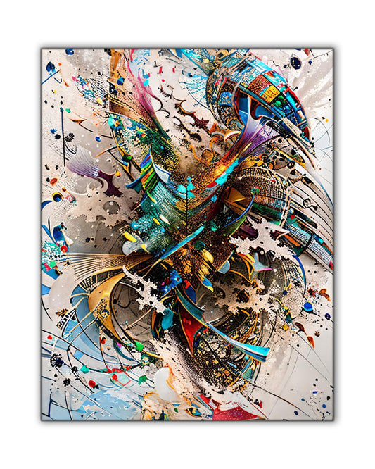 ウォールアート-抽象画 1-キャンバスプリント-アートワーク