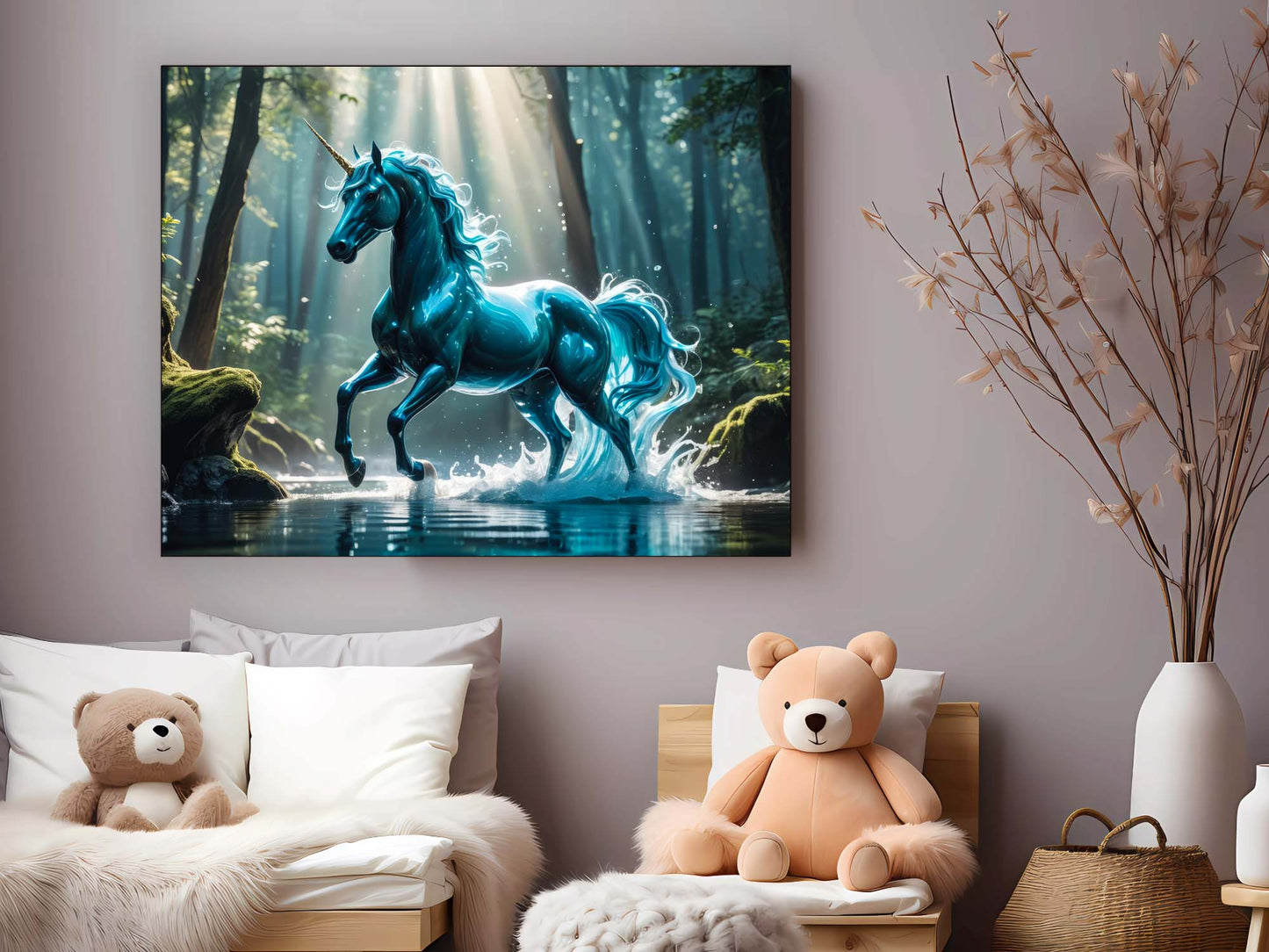 Unicorn 48" x 36"