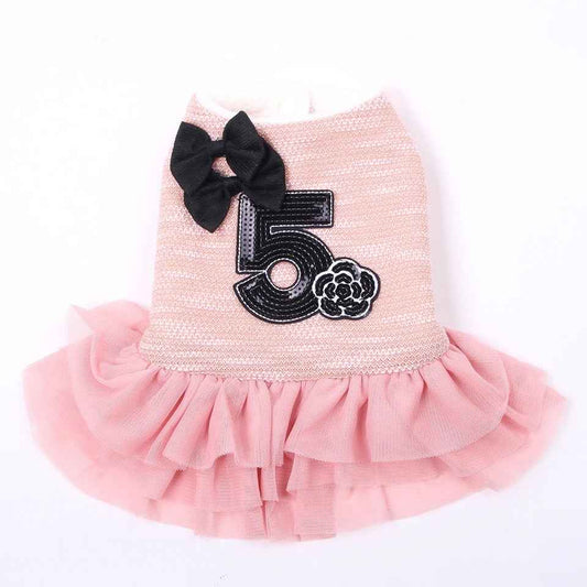 Coco Chewnel Five Dog Dress | Elegant Occasion Dog Dress