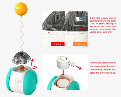 Pet Interactive Wobble Squeaky Toy