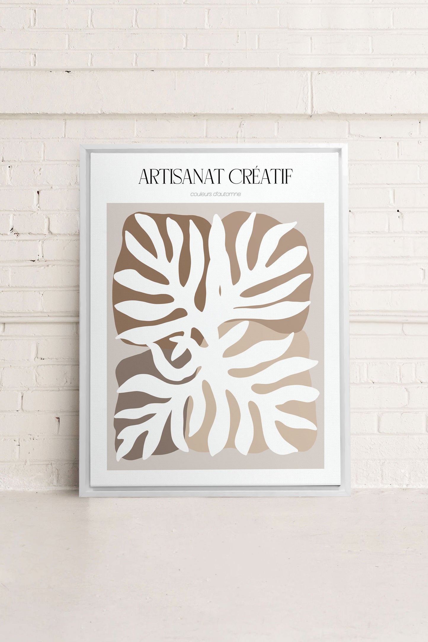 ARTISANAT CRÉATIF, Oeuvre sur toile étirée