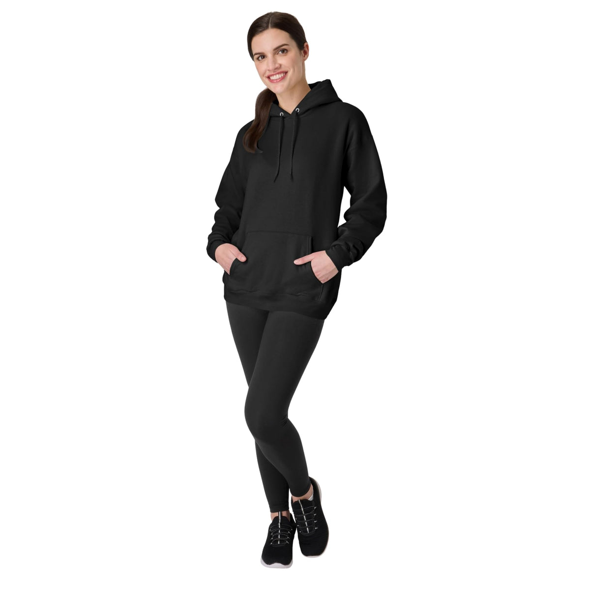 Hanes Men's Pullover EcoSmart Hooded Sweatshirt, Black, XX-Large 🍁 All In One Marketplace Canada