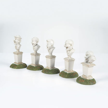 Department 56 Snow Village Halloween Accessories Disneyland The Haunted Mansion Singing Busts Figurine Set, 2.5 Inch, Multicolor