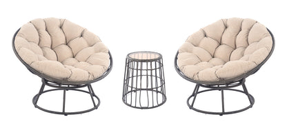 Blakeley 3-Piece Wicker Outdoor Bistro Set - AURABAGS SHOP