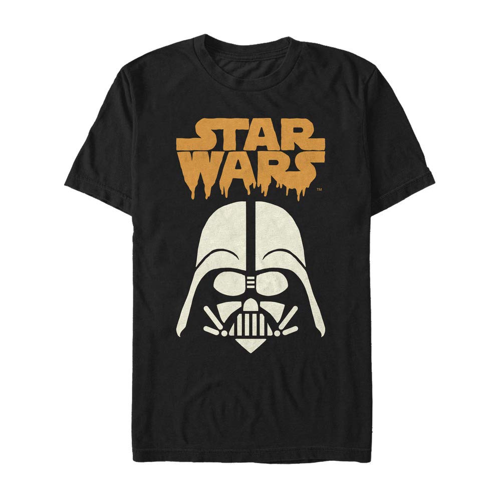 STAR WARS Licensed Halloween Vader Ghoul Men's Tee, Black, Large