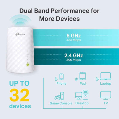 TP-Link AC750 WiFi Extender (RE220) - Covers Up to 1,200 Sq.ft and 20 Devices, Up to 750Mbps, Dual Band WiFi Range Extender, WiFi Booster to Extend Range of WiFi Internet Connection 🍁 All In One Marketplace Canada