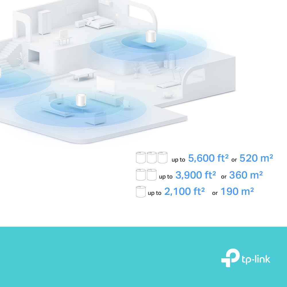 TP-Link AX1500 Dual-Band WiFi 6 Mesh System Deco X10 (2-Pack) - Supports Internet Plans up to 1.5 Gbps, Covers up to 3,900 Sq. Ft., 2X Gigabit Ports per Unit, AI Mesh, Parental Controls 🍁 All In One Marketplace Canada