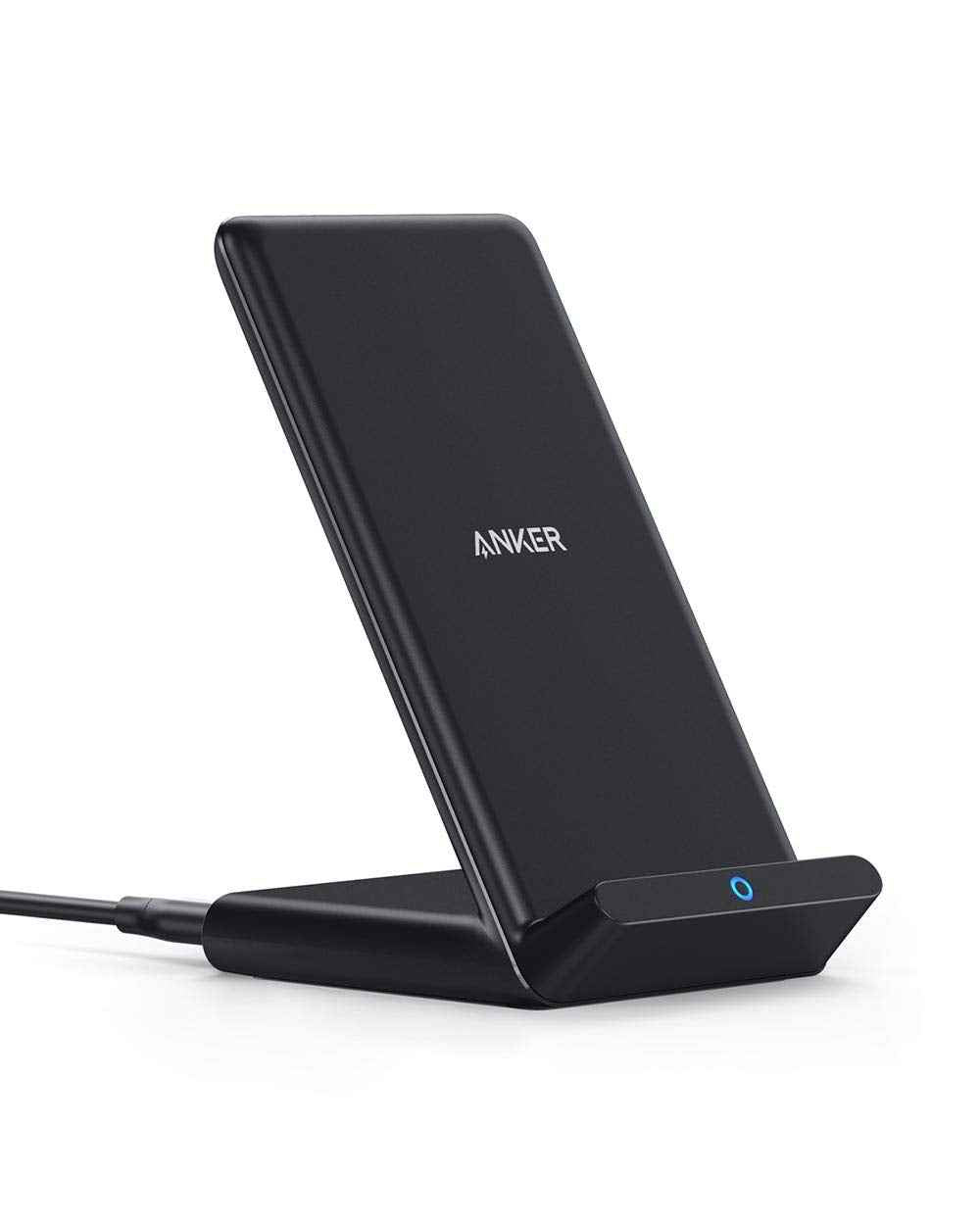 Anker 313 Wireless Charger (Stand), Qi-Certified for iPhone 15/14 / 13/12 / 11 / X / 8, 10W Max for Galaxy S23 / S22 / S21, Micro-USB (9V / 2A Adapter Required, Not Included) 🍁 All In One Marketplace Canada