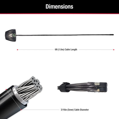 Master Lock 8417D Python Adjustable Locking Cable, 6-Foot , Black and Silver 🍁 All In One Marketplace Canada