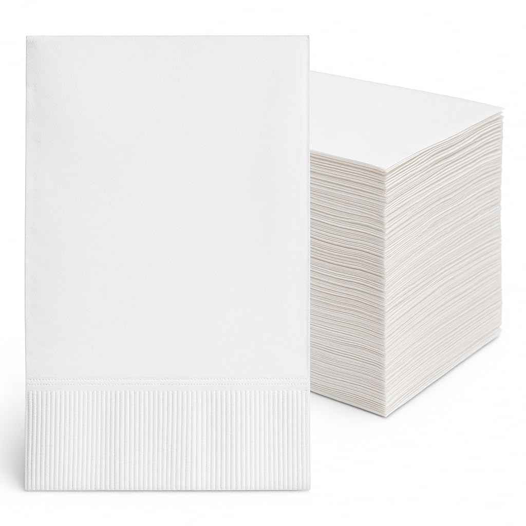 Perfect Stix White Dinner Napkin-300 2-Ply White Dinner Napkins, 0.1" Height, 17" width, 15" Length (Pack of 300) 🍁 All In One Marketplace Canada