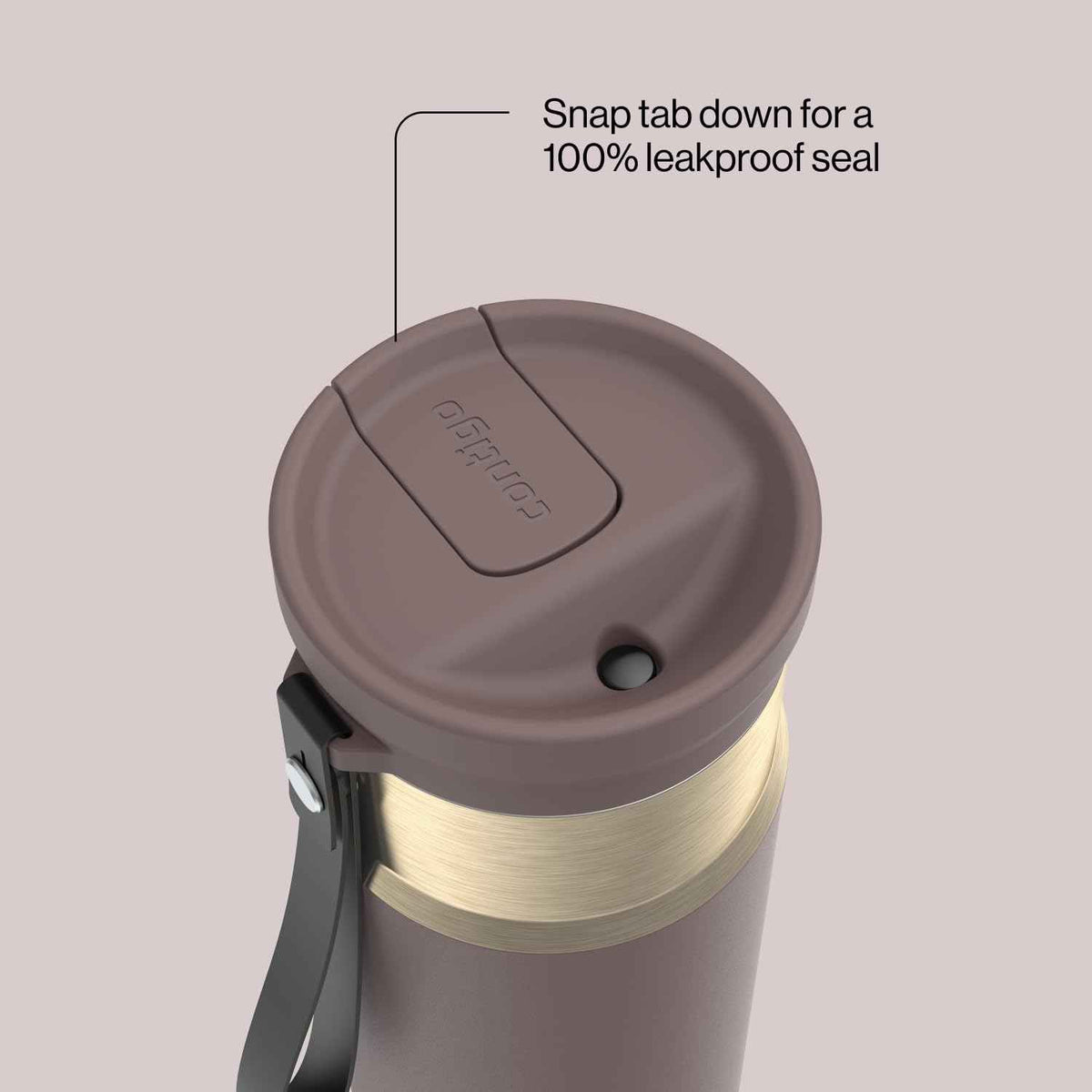 Contigo SnapSeal 24 oz Water Bottle w/Carry Strap & Reusable Straw | Vacuum-Insulated Stainless Steel for Hot & Cold Drinks | Spill-Proof Lid | BPA & Lead-Free | Dishwasher Safe 🍁 All In One Marketplace Canada