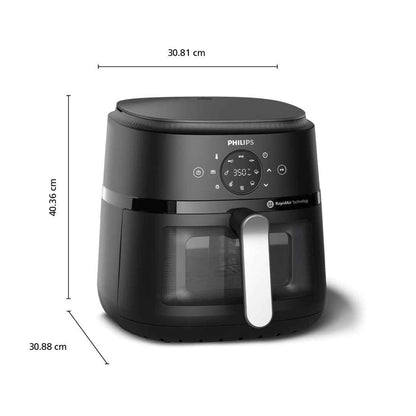 Philips Air Fryer 2000 Series - 13-in-1 functions, 6.2L, Compact Design with Cooking Window, Black, (NA231/00) 🍁 All In One Marketplace Canada