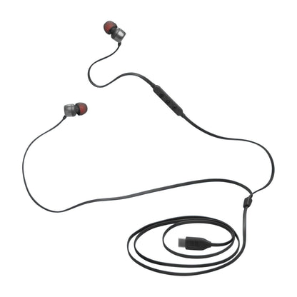 JBL Tune 310C - USB-C Wired Hi-Res in-Ear Headphones, Tangle-Free Flat Cable, 3-Button Remote with Microphone (Black) 🍁 All In One Marketplace Canada