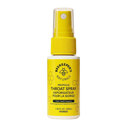 BEEKEEPER'S NATURALS Propolis Throat Spray - 85mg Bee Propolis Extract - Natural Immune Support, Sore Throat Relief & Antioxodant Support - Antioxidants, Keto, Paleo, Gluten-Free (1.06 oz) 🍁 All In One Marketplace Canada
