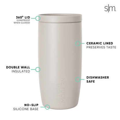 Simple Modern Halloween Travel Coffee Mug 360° Lid | 16oz | Stamps