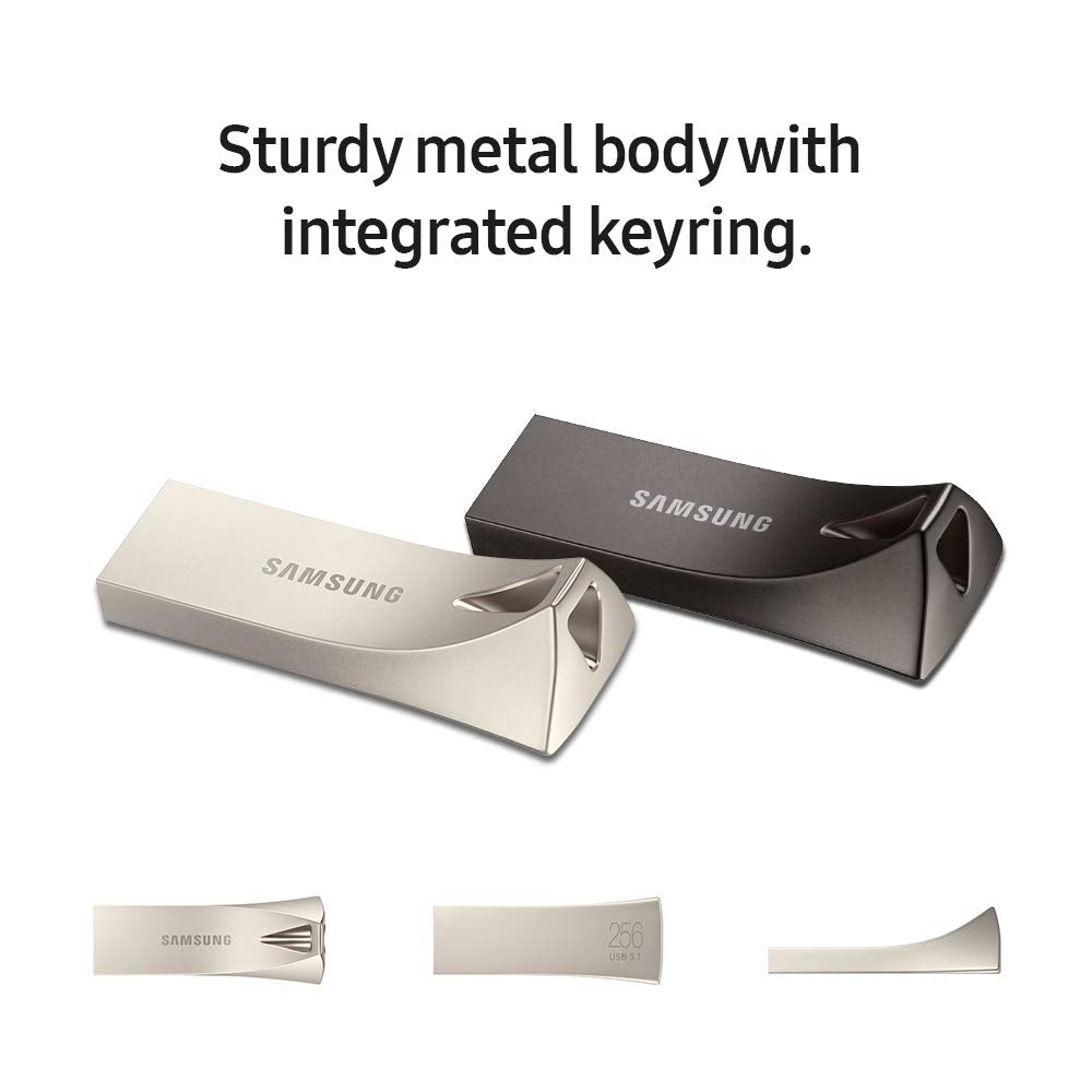 Samsung BAR Plus 128GB - 400MB/s USB 3.1 Flash Drive Titan Gray (MUF-128BE4/AM) [Canada Version]