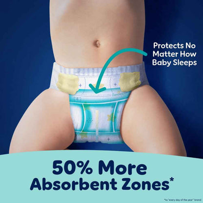 Pampers ZZZ Overnight Diapers, Size 4, Nighttime Protection Disposable Baby Diaper, 1 Pack (Count of 104), 🍁 All In One Marketplace Canada