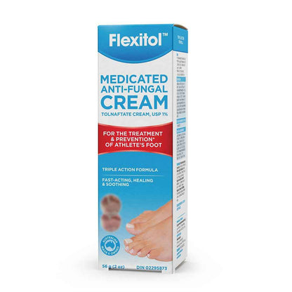 Flexitol Medicated Anti-Fungal Cream for Athlete's Foot - Best OTC Treatment for Foot Fungus & Fungal Infections, Effective Anti-Fungal Cream for Feet (56g) 🍁 All In One Marketplace Canada