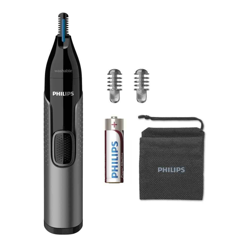 Philips Nose Trimmer Series 3000, Nose, Ear & Eyebrow Trimmer with Protective Guard System & Travel Pouch, NT3650/26 🍁 All In One Marketplace Canada