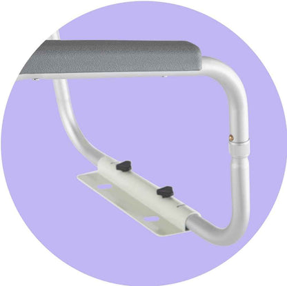 Medline Toilet Safety Rail for Seniors with Easy Installation; Height Adjustable Toilet Safety Frame; Bathroom Assist Rail with Armrests; Bathroom Safety; 250 lb. Weight Capacity 🍁 All In One Marketplace Canada